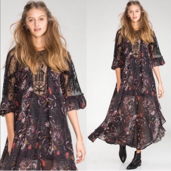 Free People Dresses & Skirts - Free People Spirit of the Wild Beaded Dress